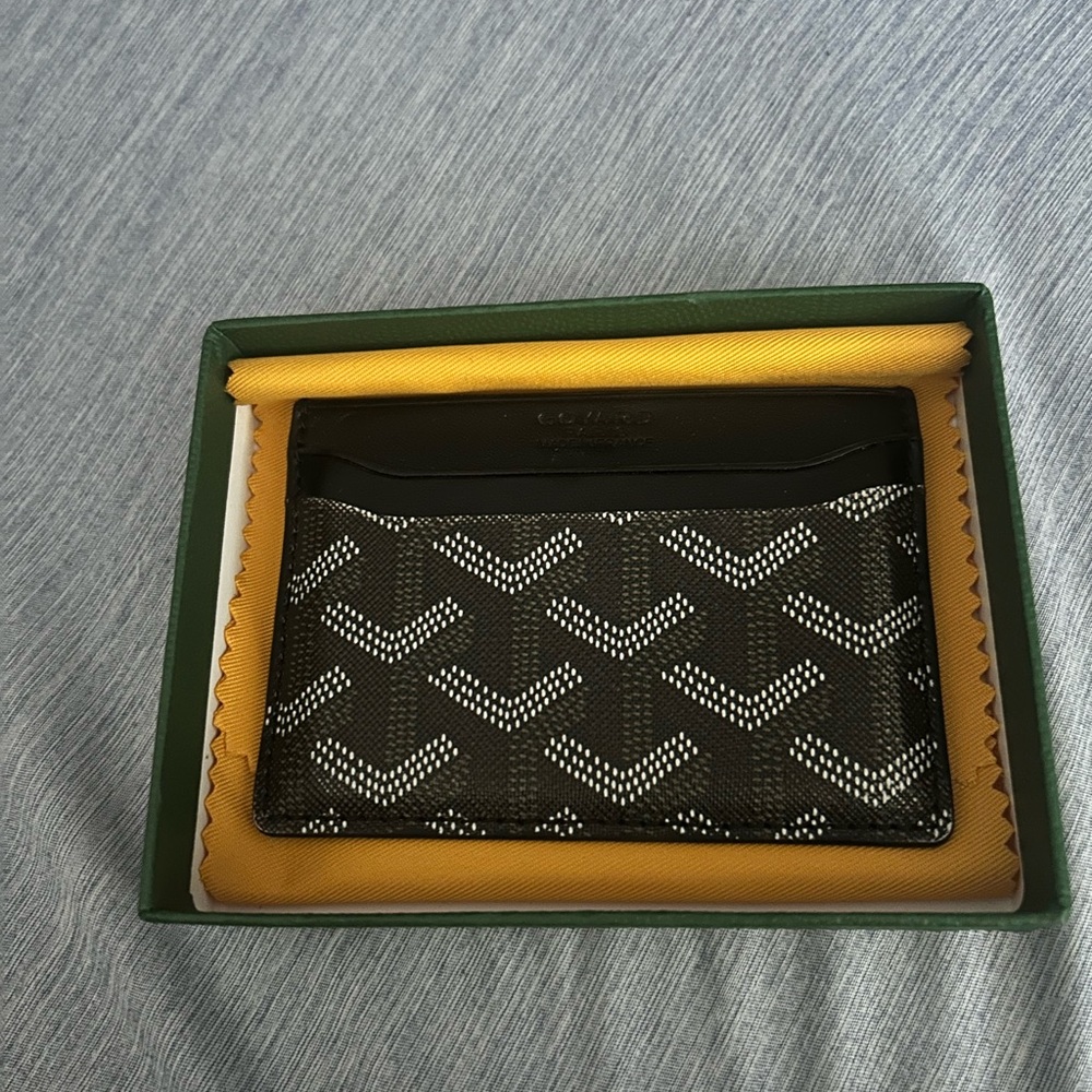 Goyard Black and Gray Card Holder